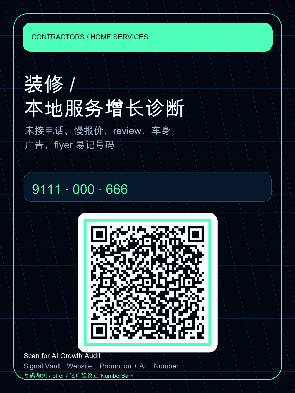 装修本地服务增长诊断推广卡